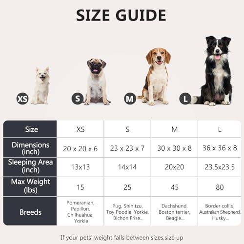 MIXJOY Orthopedic Dog Bed Comfortable Donut Cuddler Round Pet Beds Ultra Soft Washable Dog and Cat Cushion (20''/23''/30'') (23'', Brown) - Image 6