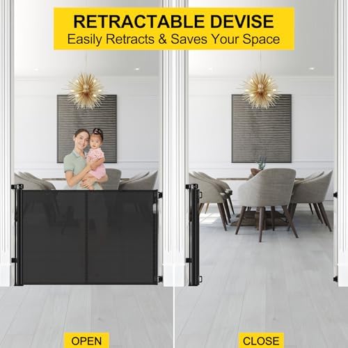Adjustable baseboard bracket installation on an extra tall safety barrier