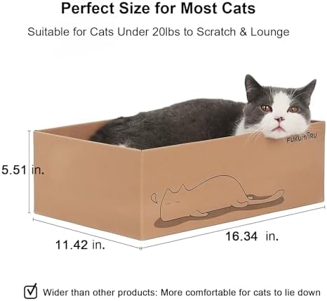 Cat resting comfortably inside the Fukumaru extra large lounge box