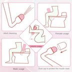 Soft squeeze BPA-free material bottle for gentle postpartum hygiene.