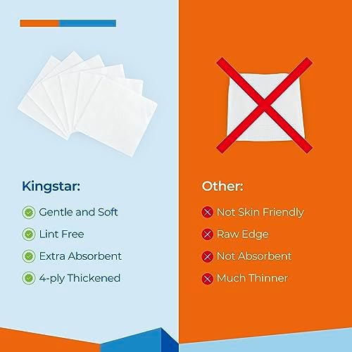Kingstar medical nonwoven gauze sponges box showing sixty packs total