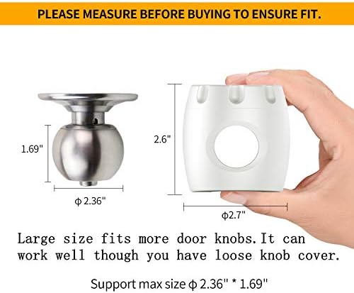 Uxoz door safety cover on spherical door knob