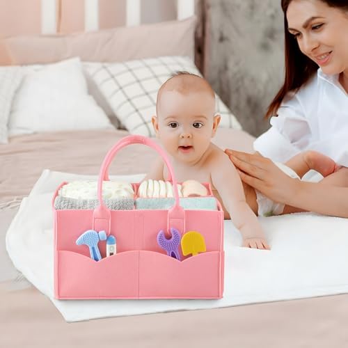 PandaEar nursery organizer showing external pockets