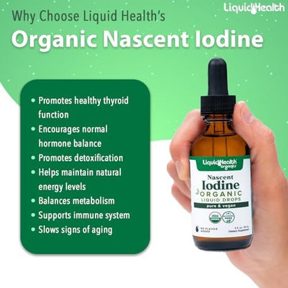 LIQUIDHEALTH 150.0g bottle of tasteless and colorless iodine tincture