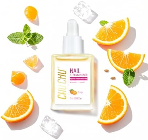 Close up of Chuchu nail strengthener dropper application
