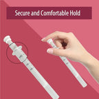 Detailed view of Natureland medical grade plastic vaginal cream applicator plunger