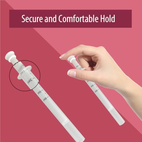 Detailed view of Natureland medical grade plastic vaginal cream applicator plunger