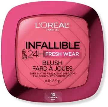 L'Oreal Paris Infallible Fresh Wear Soft Matte Blush front view makeup