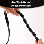 Silicone Edge Trim Self-Adhesive U Channel Silicone Edge Trim Edge Protector for Sheet Metal (Black, Fit 1/4" - L 10') - Image 6