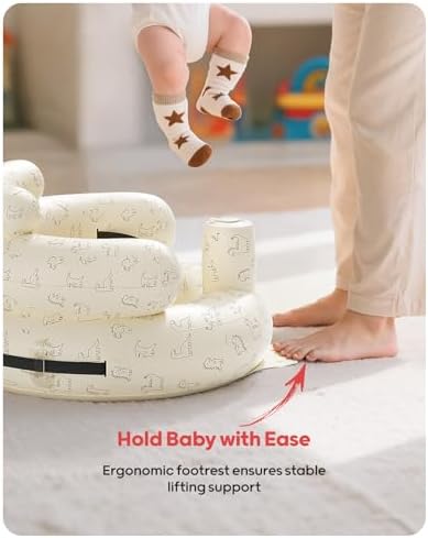 QPAU baby floor seat folded for travel
