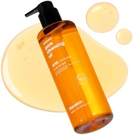 Hanskin exfoliating cleansing oil bottle back label