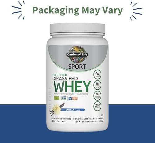 NSF Certified for Sport whey protein powder with BCAAs and glutamine for athletes