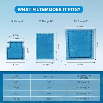 Complete sixteen piece box of imported aquatic filter cartridges