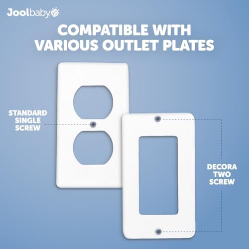 Close up of Jool Baby outlet cover release mechanism
