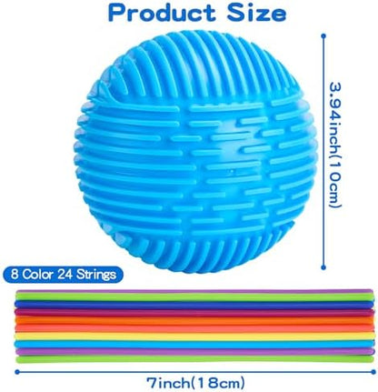 Helsort portable sensory toy resting inside its travel friendly storage bag.