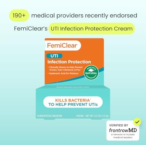Topical UTI prevention cream for women prone to recurring urinary tract infections.