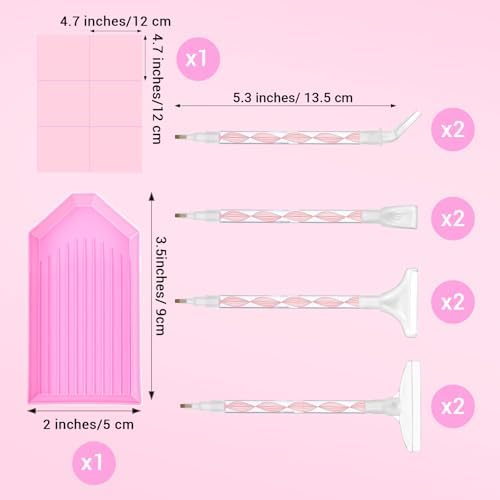 Dual-ended diamond dotting pen with wax and metal tips