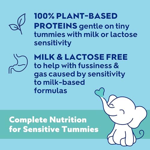 Good Start dairy free infant formula powder for sensitive tummies packaging details.