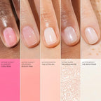 Manucurist Active Glow Blueberry polish bottle showing intense pink tint