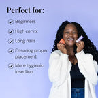 Eco-friendly reusable period care set with applicator and storage pouch.
