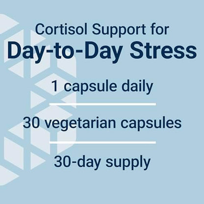 Life Extension Cortisol Stress Balance vegetarian capsules in a bottle
