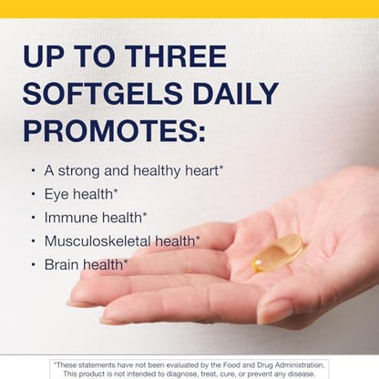 Sustainably sourced marine lipid concentrate softgels showing natural lemon flavor features.
