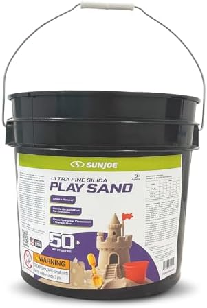 Sun Joe play sand texture showing fine grain quality