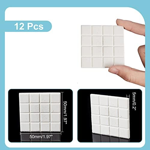 CHGCRAFT square aquarium coral rack support bracket tile showing two inch dimensions and thickness