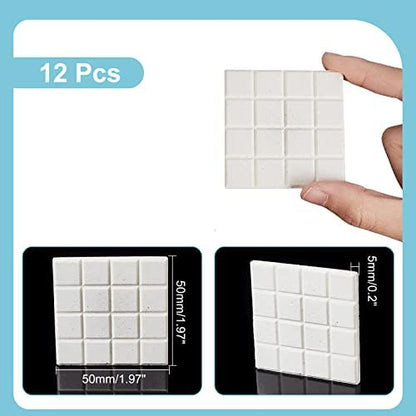 CHGCRAFT square aquarium coral rack support bracket tile showing two inch dimensions and thickness