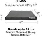 Furhaven indoor outdoor logo print pet bed cover zipper detail