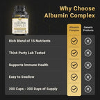 CGM Labs Albumin Complex safety seal and cap packaging