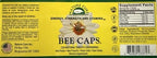 Nature Cure Bee Caps nutritional supplement bottle angled display packaging