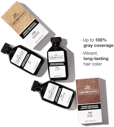 Wella Color Charm liquid hair color packaging displaying Liquifuse technology