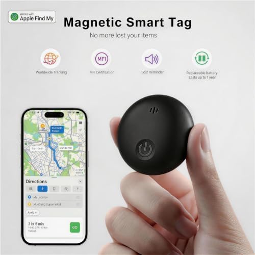 Ultra slim IP68 waterproof dog tracker device close up view