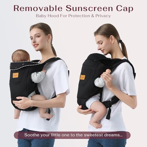 Shiaon lightweight baby sling carrier safe weight distribution side view