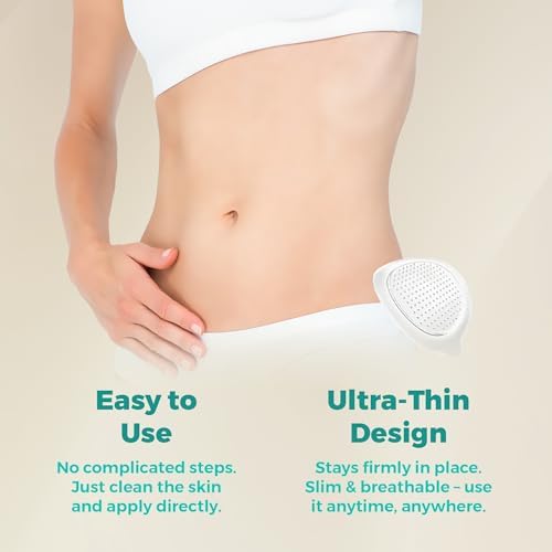 Application demonstration of body shaping care patch.