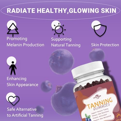 FitEval Tanning Gummies vegan and sugar-free certification details.