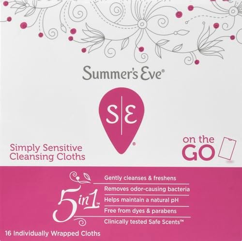 Summer's Eve feminine wipes for sensitive skin on the go hygiene