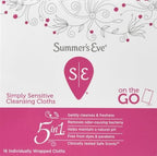 Summer's Eve feminine wipes for sensitive skin on the go hygiene