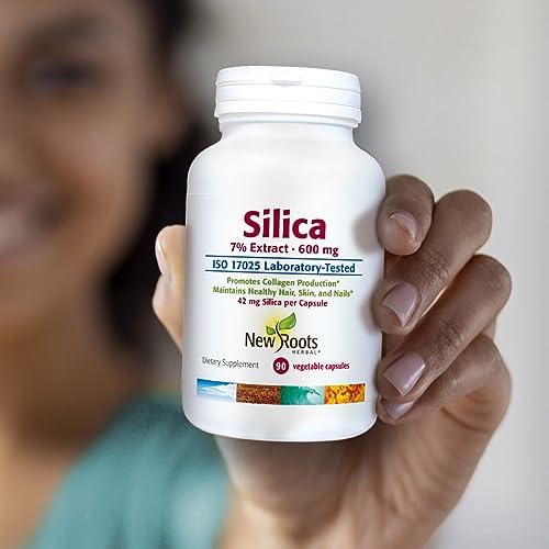 Label details of New Roots Herbal Silica 600mg supplement