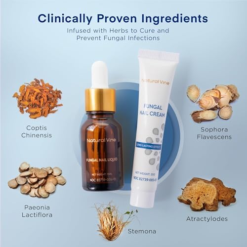Natural Vine 20 Gram antifungal nail repair cream tube for hydration