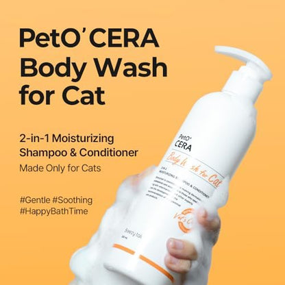 Unscented cat shampoo packaging displaying 10.1 ounce volume on clean white background