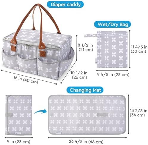 Moteph nursery storage tote showing internal dividers and organizational layout