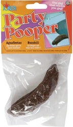 Soft rubber practical joke toy showing flexible material and detailed contours.