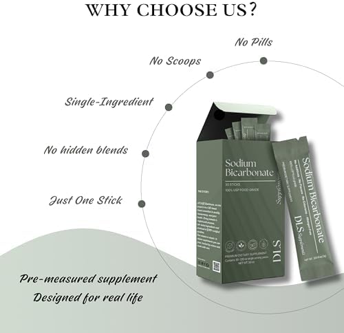 Just Fitter DLS Sodium Bicarbonate travel-friendly stick packets