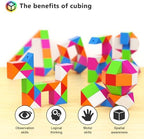 Close up of safe ABS plastic material and smooth edges of Vdealen twist puzzle toy