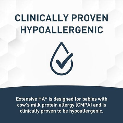 Back of Extensive HA packaging with nutritional information