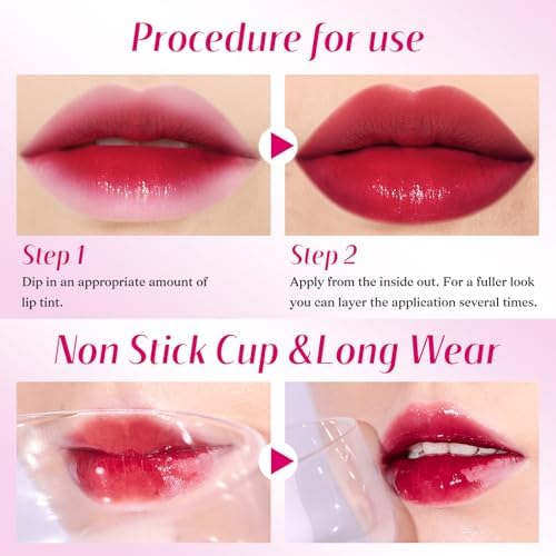 bayfree Lip Tint Stain Set, Lip Stain Long Lasting Waterproof, Lightweight, Non-sticky, Transfer-Proof, Matte Finish (fruit land) - Image 6