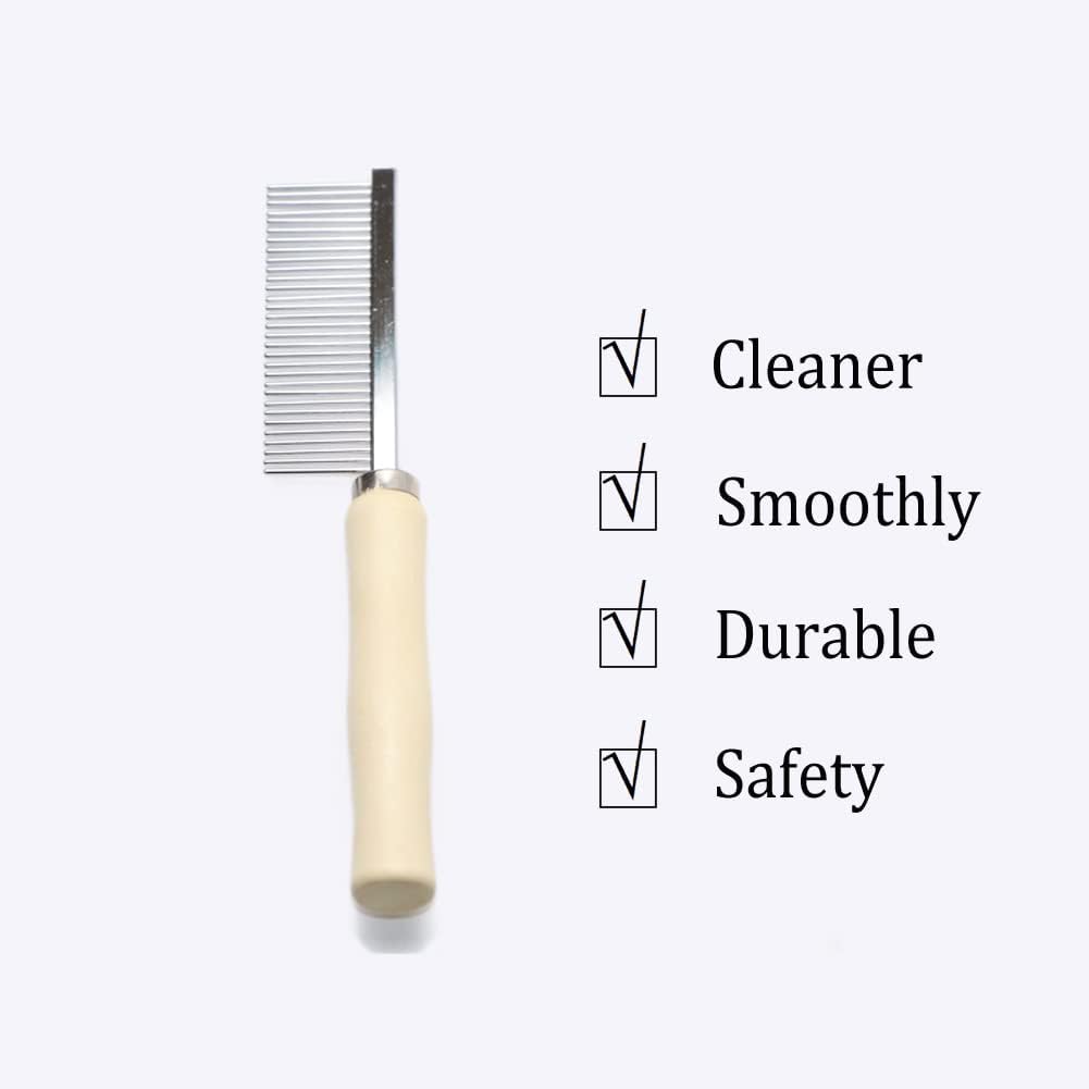 Ergonomic polished wooden handle of Litewoo grooming comb