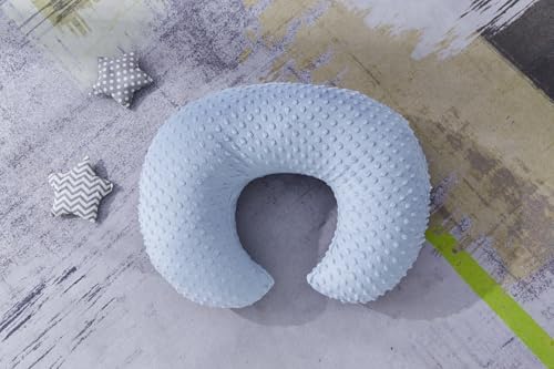 Side view of Donomilo nursing pillow cover fitted